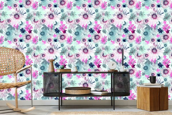 Behang Prachtige Kleurrijke Lentebloemen - Afbeelding 5