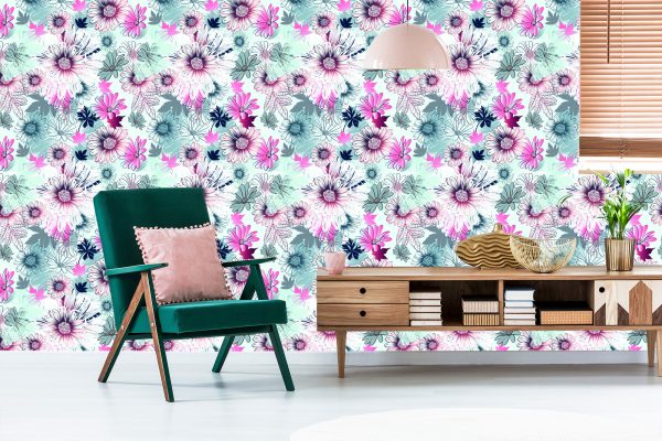 Behang Prachtige Kleurrijke Lentebloemen - Afbeelding 6