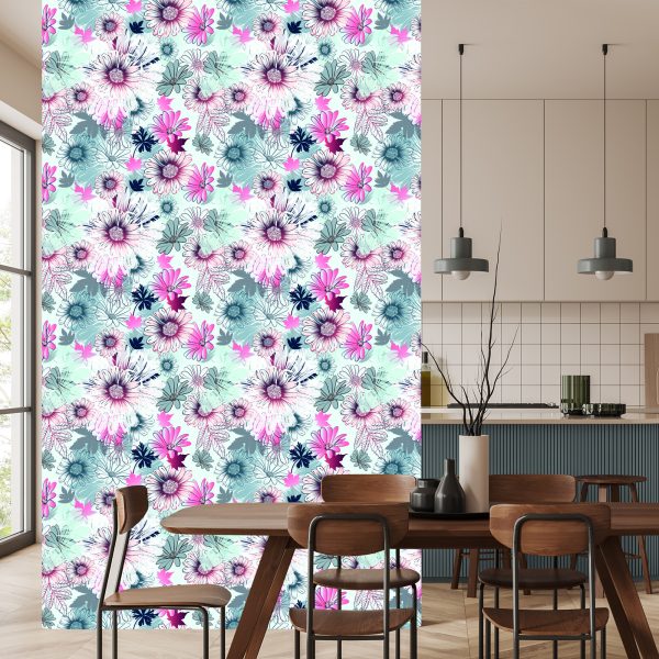 Behang Prachtige Kleurrijke Lentebloemen - Afbeelding 4