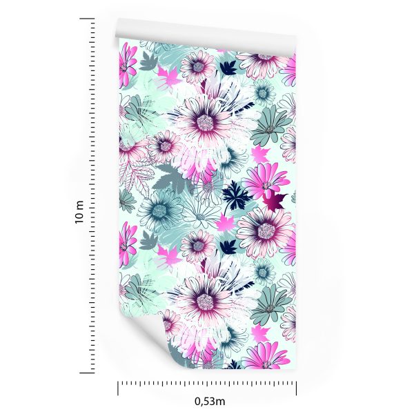 Behang Prachtige Kleurrijke Lentebloemen - Afbeelding 8