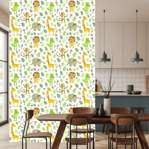 Behang Voor Kinderen - Jungledieren - Afbeelding 4