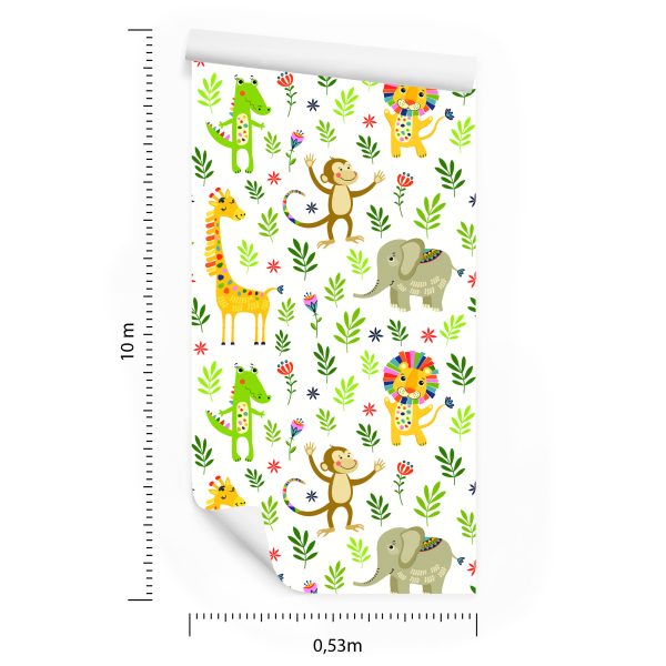 Behang Voor Kinderen - Jungledieren - Afbeelding 8