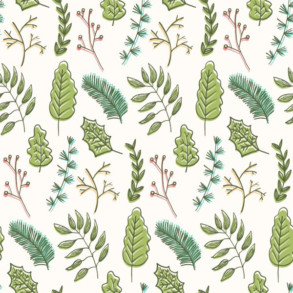 Behang Voor Kinderen - Delicate Groene Bladeren - Afbeelding 2