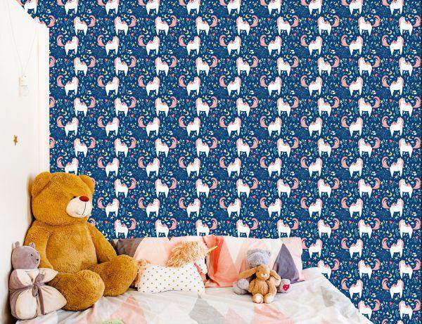 Behang Voor Kinderen - Eenhoorns En Planten - Afbeelding 6