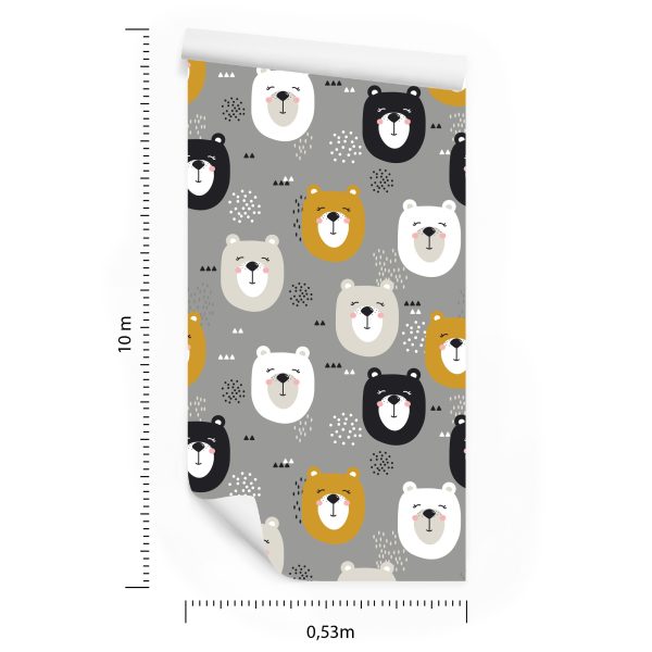Behang Voor Kinderen - Leuke Beren - Afbeelding 8