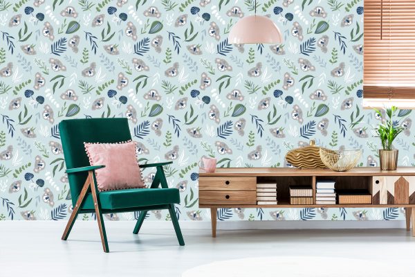 Behang Voor Kinderen - Koala's En Planten - Afbeelding 6