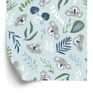 Behang Voor Kinderen - Koala's En Planten