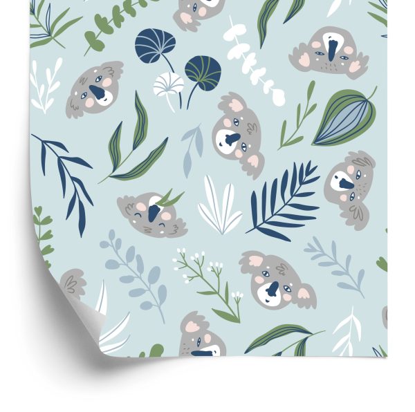 Behang Voor Kinderen - Koala's En Planten