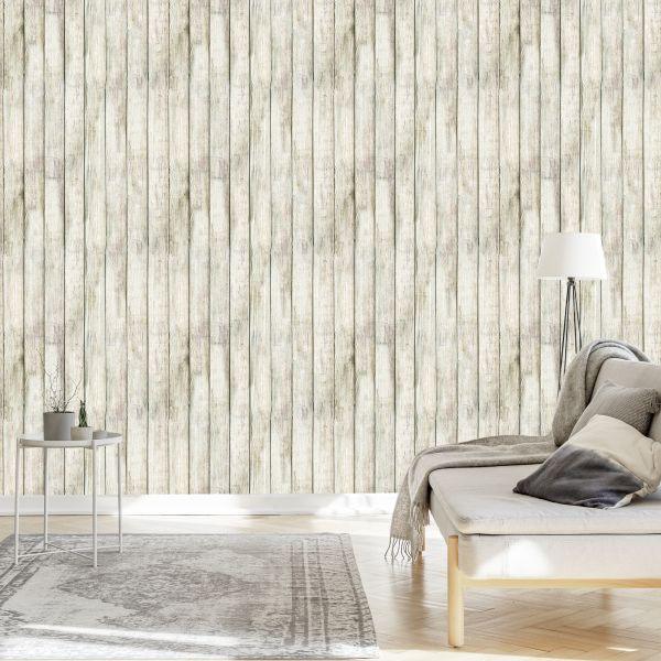 Behang Houten Planken - Afbeelding 3