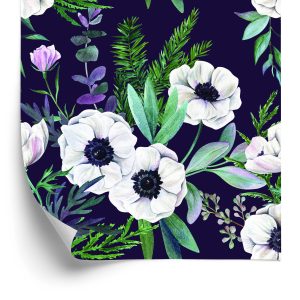 Behang Prachtige Bloeiende Anemonen