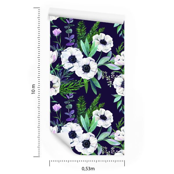 Behang Prachtige Bloeiende Anemonen - Afbeelding 8