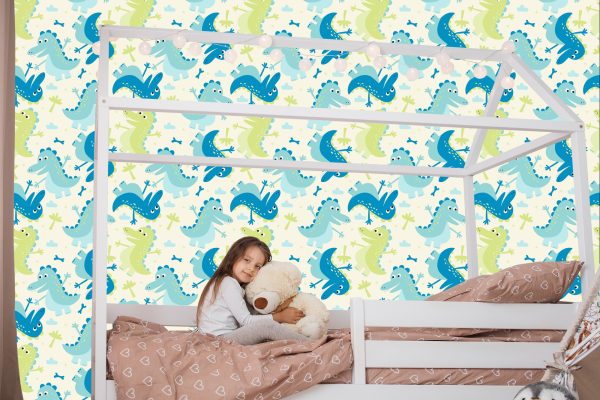 Behang Voor Kinderen - Dinosaurussen - Afbeelding 7