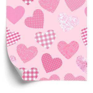 Behang Voor Kinderen - Roze Harten