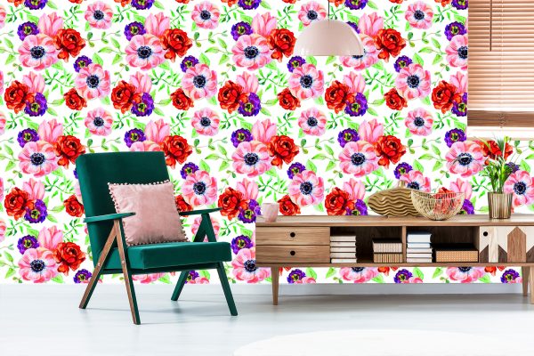 Behang Kleurrijke Boterbloemen - Afbeelding 6