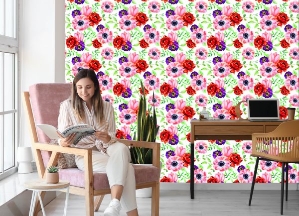 Behang Kleurrijke Boterbloemen - Afbeelding 7