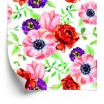 Behang Kleurrijke Boterbloemen