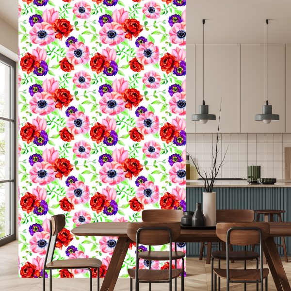 Behang Kleurrijke Boterbloemen - Afbeelding 4