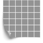 Behang Modern Minimalistisch Grijs - Witte Ruit