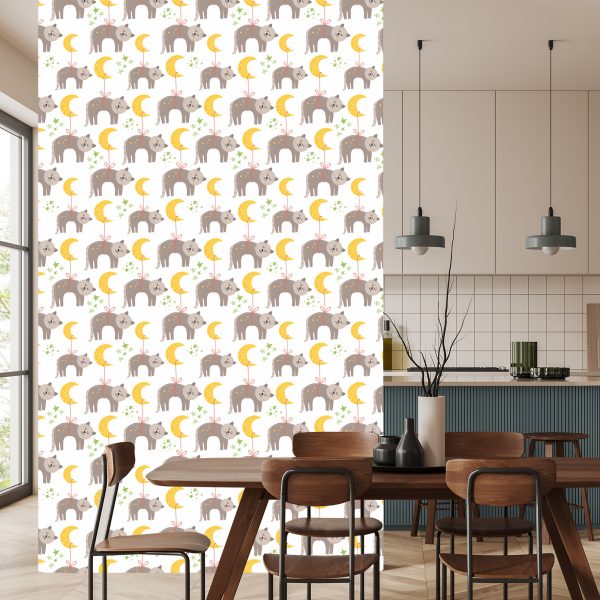 Behang Voor Kinderen - Slapende Katten - Afbeelding 4