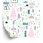 Behang Voor Kinderen - Regen In Het Bos