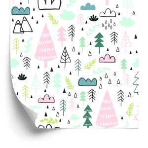 Behang Voor Kinderen - Regen In Het Bos