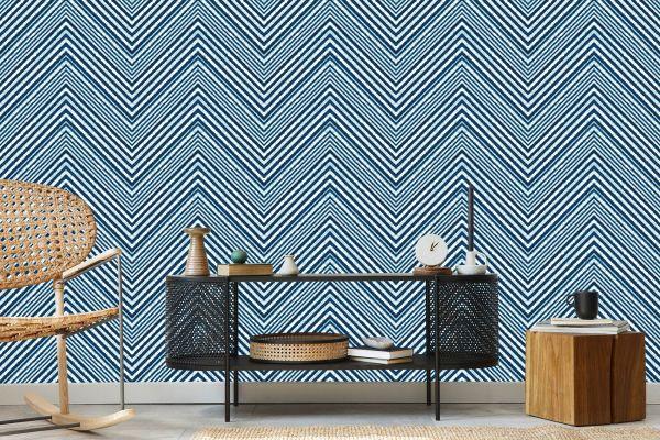 Behang Geometrisch - Retro Zigzag - Afbeelding 5