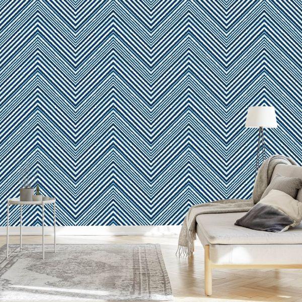 Behang Geometrisch - Retro Zigzag - Afbeelding 3
