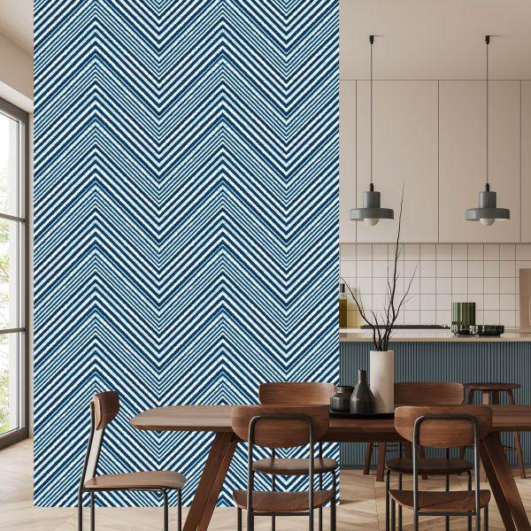 Behang Geometrisch - Retro Zigzag - Afbeelding 4
