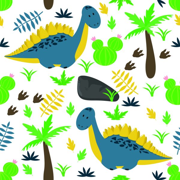 Behang Voor Kinderen - Dinosaurussen - Afbeelding 2