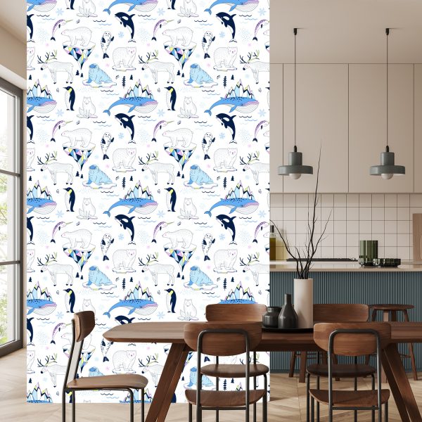 Behang Voor Kinderen - Arctische Wilde Dieren - Afbeelding 4