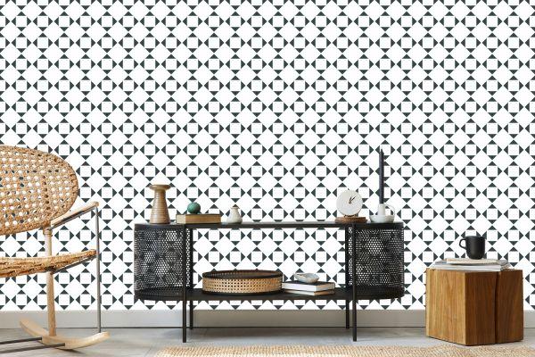 Behang Minimalistisch Geometrisch Ornament - Afbeelding 5