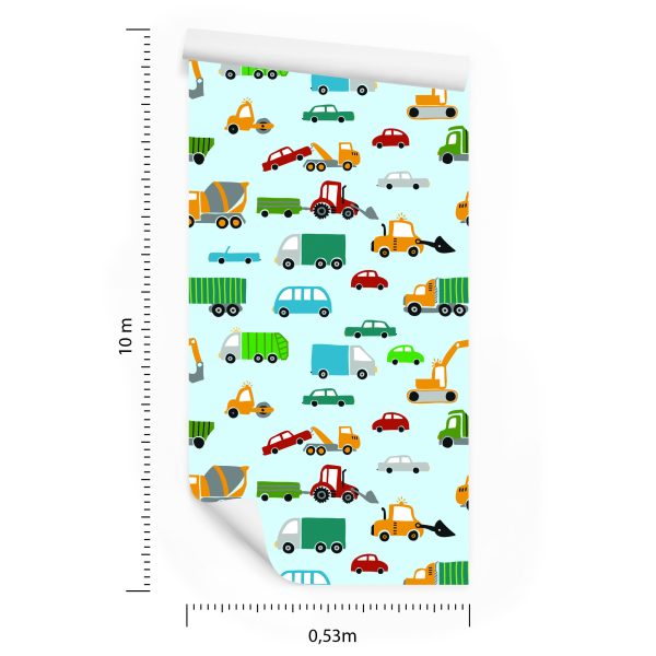 Behang Voor Kinderen - Auto's Auto's - Afbeelding 8