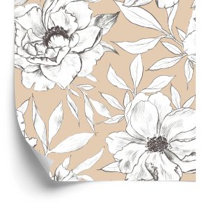 Behang Elegant Bloemenpatroon