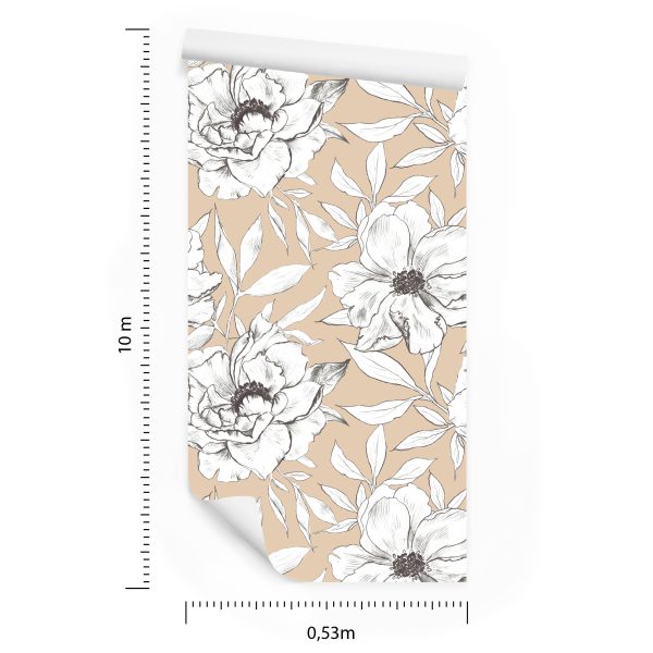 Behang Elegant Bloemenpatroon - Afbeelding 8