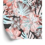 Behang Exotische Bladeren En Bloemen