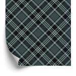 Behang Tartan In Grijstinten
