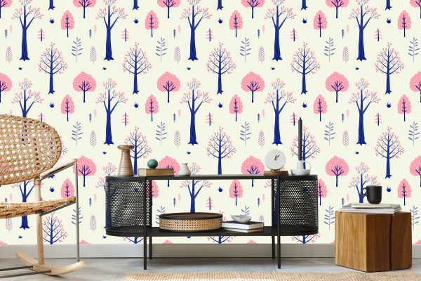 Behang Voor Kinderen - Herfstlandschap In Scandinavische Stijl - Afbeelding 5