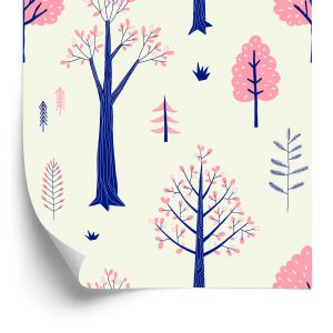 Behang Voor Kinderen - Herfstlandschap In Scandinavische Stijl