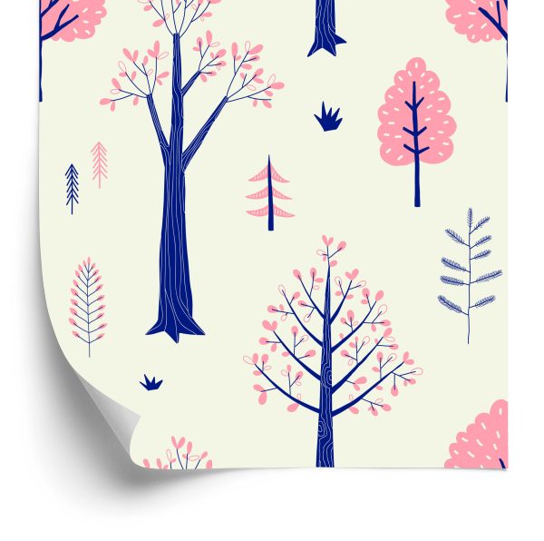 Behang Voor Kinderen - Herfstlandschap In Scandinavische Stijl