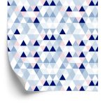Behang Geometrisch - Driehoeken In Pastelkleuren
