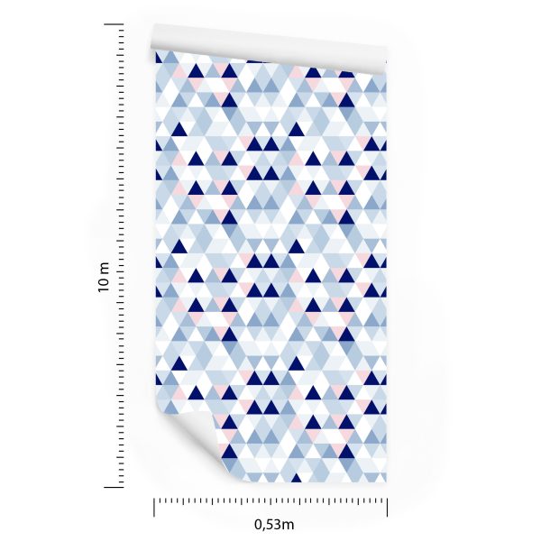 Behang Geometrisch - Driehoeken In Pastelkleuren - Afbeelding 8