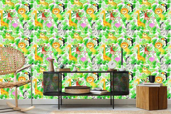 Behang Voor Kinderen - Wilde Dieren - Afbeelding 5