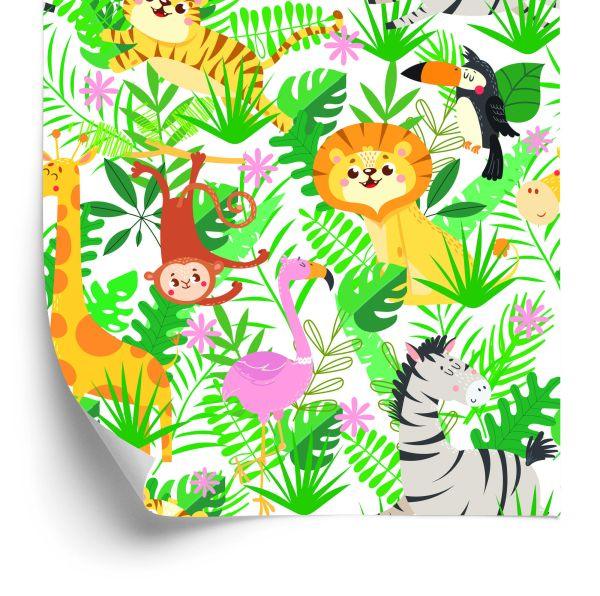 Behang Voor Kinderen - Wilde Dieren