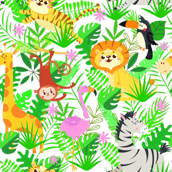 Behang Voor Kinderen - Wilde Dieren - Afbeelding 2