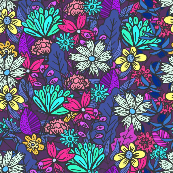 Behang Voor Kinderen - Een Boeket Met Prachtige Kleurrijke Bloemen - Afbeelding 2