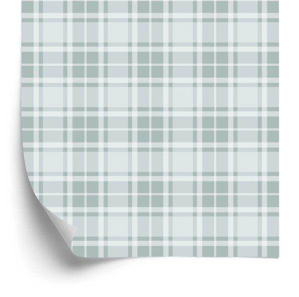 Behang Klassieke Grijze Schotse Plaid