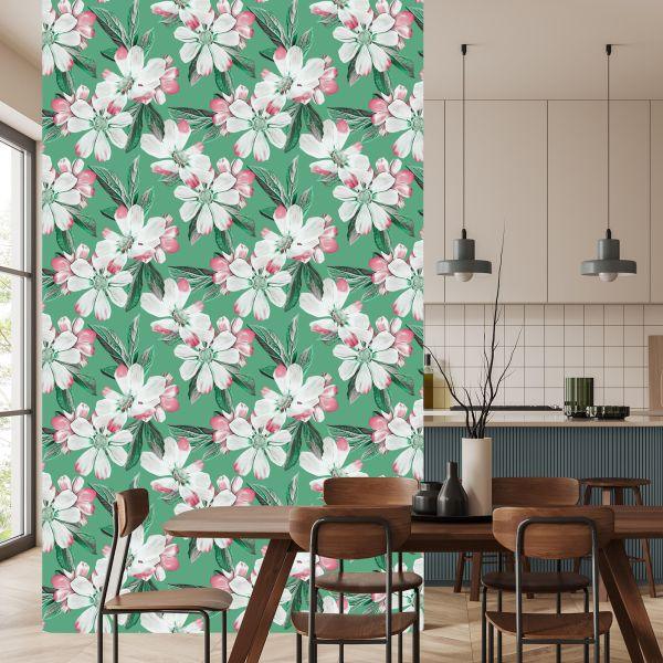 Behang Kleurrijke Kosmosbloemen - Afbeelding 4