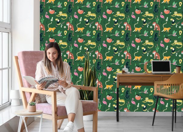 Behang Voor Kinderen - Wilde Dieren I. - Afbeelding 7