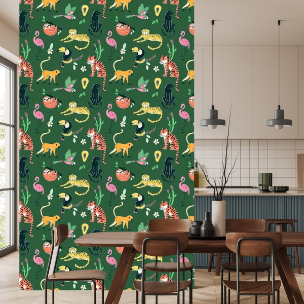 Behang Voor Kinderen - Wilde Dieren I. - Afbeelding 4