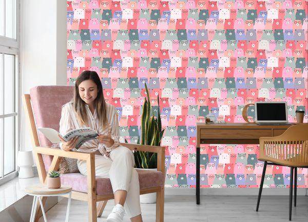 Behang Voor Kinderen - Kleurrijke Teddyberen In Scandinavische Stijl - Afbeelding 7